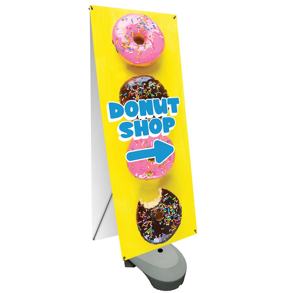 Zeppy Double-Sided Outdoor Banner Stand — 27x67 Graphic Package